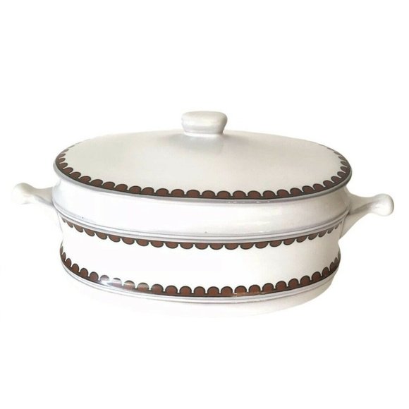 MCM Dutch Oven Soup Tureen Stock Pot 1957 Bavaria Germany Goebel 11" Casserole - Picture 1 of 8